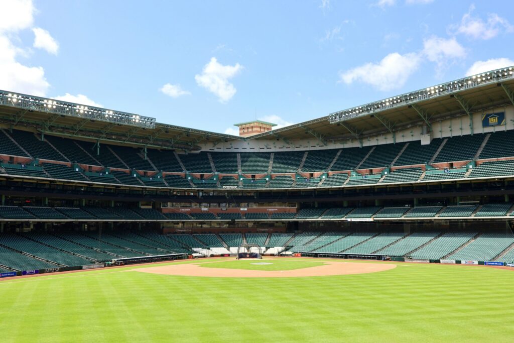 Baseball field ready for players preparing for their first season